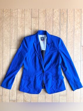 Vince Camuto Royal Blue Tailored Blazer Jacket Size 10